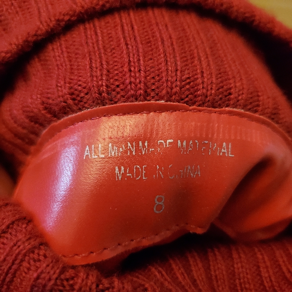 Bumper red boots tall size 8 - Picture 8 of 8